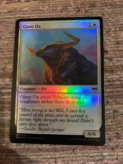 Giant Ox Foil - MTG Magic Cards - Kaldheim - Image 1
