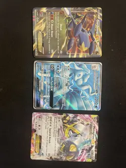 Pokemon TCG 3 Card Bundle Alolan ninetales GX GarchompEx MetagrossEX - Image 1