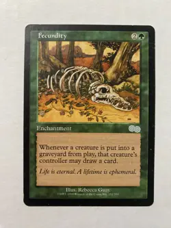 MTG Urza's Saga - 1x Fecundity - MP - Image 1