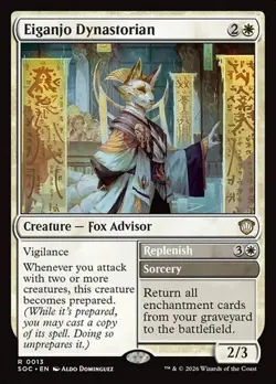 1x Eiganjo Dynastorian // Replenish NM Eng MTG - Secrets of Strixhaven Commander - Image 1