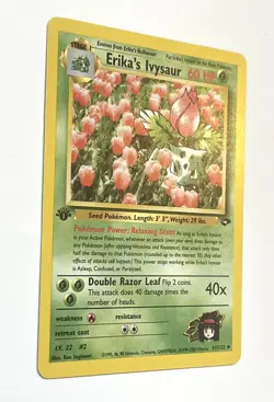 Erika's Ivysaur 41/132 Gym Challenge 1st Edition Pokemon Card NM Near Mint - Image 3