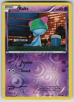 Ralts 55/99 C Next Destinies Reverse Holo MP Pokemon - Image 1