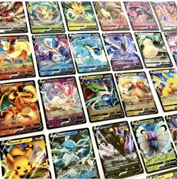 Pokemon Card Lot 100 Official TCG Cards Ultra Rare Included EX GX V + 1 Pack - Image 2