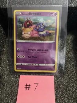 Pokemon TCG Galarian Slowpoke Black Star Promo SWSH126 NM - Image 1