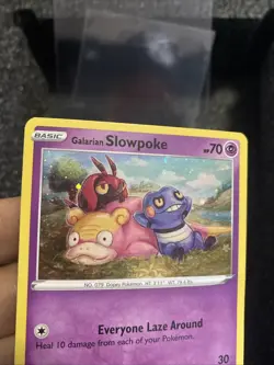 Pokemon TCG Galarian Slowpoke Black Star Promo SWSH126 NM - Image 3