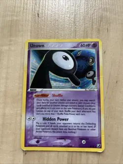 Pokemon TCG Unown R EX Unseen Forces R /28 Holo Holo Rare - Image 1