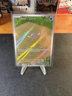 Pokemon Paldean Wooper Holo IR 221/193 Paldea Evolved LP (scratches on holo) - Image 1