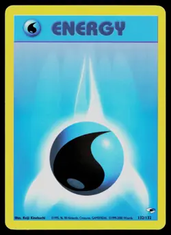 WATER ENERGY 132/132 GYM CHALLENGE POKEMON MP - Image 1