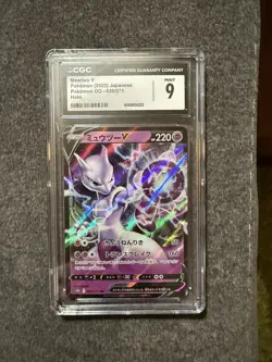 Mewtwo V Pokemon (2022) Japanese - 030/071 Pokemon GO Holo - CGC 9 - Image 1