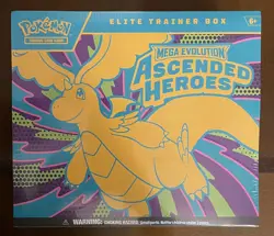 Pokemon TCG Elite Trainer Box Mega Evolution Ascended Heroes New Sealed 🔥 - Image 1