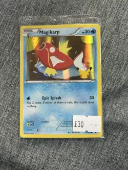 Magikarp Sealed 20th Anniversary Promo Card 22/83 Pokemon Card Stamped - Image 1