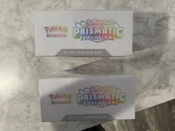 Pokemon TCG Prismatic Evolutions Elite Trainer Box ETB Lot Of 2 Sealed New - Image 2