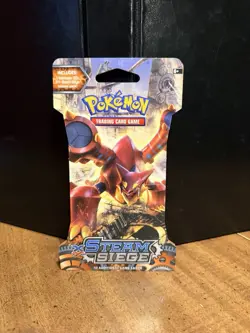 Pokemon TCG XY Steam Siege Volcanion Sealed Blister Booster Pack - Image 1
