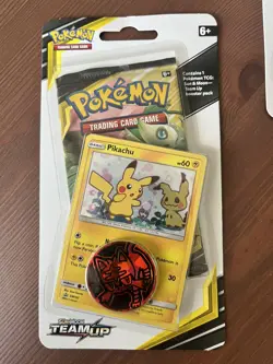Pokemon TCG Sealed Sun & Moon Team Up Blister Packs Pikachu - Image 1