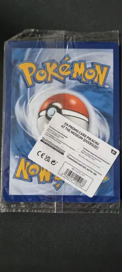 Pokemon TCG Pikachu At The Museum Jumbo Oversized Promo Card (Sealed) - Image 2
