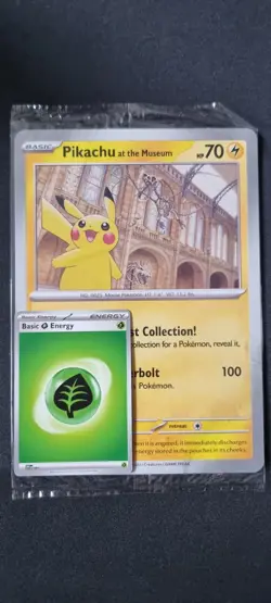 Pokemon TCG Pikachu At The Museum Jumbo Oversized Promo Card (Sealed) - Image 3