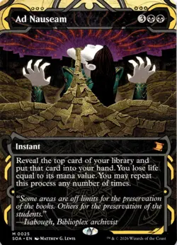 Ad Nauseam 25 Secrets of Strixhaven: Mystical Archive Magic: The Gathering NM - Image 1
