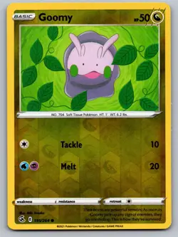 Goomy 195/264 Fusion Strike Pokemon Reverse Holo Near Mint - Image 1