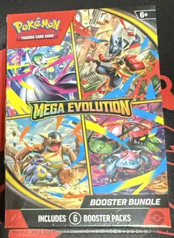 Pokemon TCG: Mega Evolution Booster Bundle 6 PACKS FACTORY SEALED NEW - Image 5