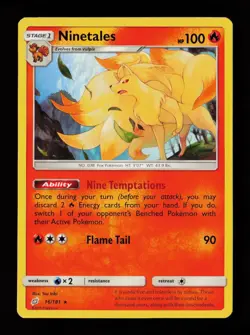 Ninetales 16/181 Rare Team Up Pokemon Cards - Image 1