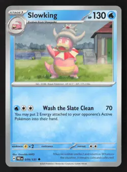 Pokemon TCG Slowking 019/131 -Prismatic Evolutions - Regular Non-Holo Card - Image 1