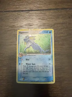 Pokemon TCG Vaporeon 6/17 POP Series 3 2006 English Holo Rare Stage 1 70 HP - Image 3