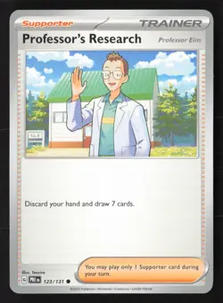 Pokemon TCG Professor's Research 123/131 - Prismatic Evolutions - Regular Card - Image 1