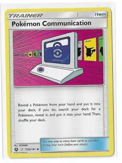 Pokemon Communication 152b/181 Team Up Sun & Moon S&M Pokemon TCG Card NM - Image 1