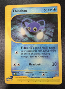 Chinchou Aquapolis 70/147 Common Yuka Morii Pokemon Card LP - Image 1