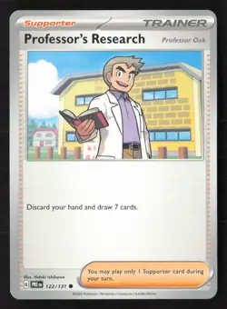 Pokemon TCG Professor's Research 122/131 - Prismatic Evolutions - Regular Card - Image 1