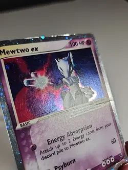 2003 Pokemon Ruby & Sapphire Mewtwo EX Holographic 101/109 Raw - Image 4