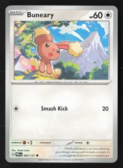 Pokemon TCG Lopunny 084/131 -Prismatic Evolutions - Regular Non-Holo Card - Image 1