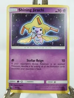 Shining Jirachi 42/73 Shining Legends Pokemon Card – Holo Rare - Image 1