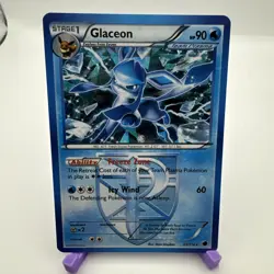 Pokemon TCG Glaceon Plasma Freeze 23/116 Cracked Ice Holo Rare Card - Image 1