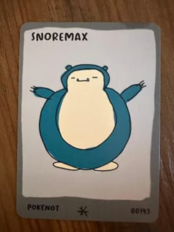 Pokemon parody cards Pokenots Dysfunctional passholder Snoremax - Image 1