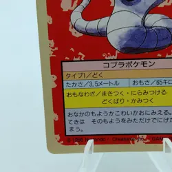 Pokemon Cards Bandai Topsun Arbok No.024 Green Back 1995 VG Japanese f654 - Image 4