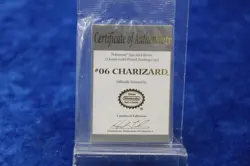 Pokemon Charizard 1999 23k Gold Plated Trading Card Certificate Of Authenticity - Image 5