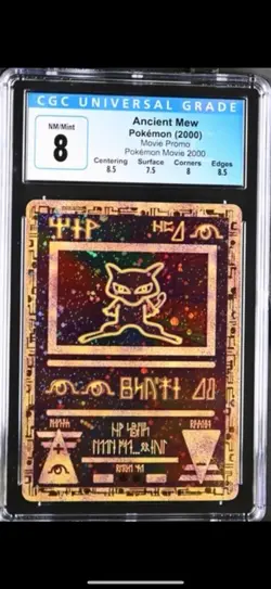 Pokemon TCG Ancient Mew Move Promo Card CGC 8 with Sub Grades - Image 1