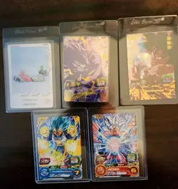 Dragon Ball Super Heroes Dramatic Art Sec Goku Vegeta Abs Rare Card Lot Secret - Image 1