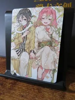 Iguro Obanai & Mitsuri Kanroji Demon Slayer Custom Textured Art Card Anime NM - Image 2
