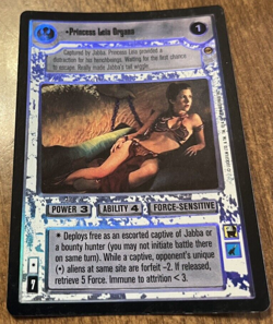 Star Wars CCG Princess Leia Organa 1999 Card Foil - Image 1
