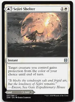Sejiri Shelter 37 Near Mint Zendikar Rising Uncommon Magic: The Gathering - Image 1