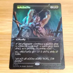 Massacre, Secret Lair Foil - 9991, Magic MTG LP See Pics - Image 1