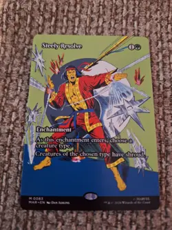 Steely Resolve Borderless Marvel Super Heroes Mtg Nm 0083 - Image 1