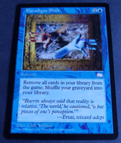 MTG Paradigm Shift | Weatherlight | NM | Blue Sorcery Rare | - Image 2