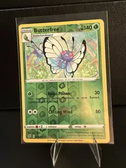 Butterfree 003/192 Rare Rebel Clash Reverse Holo Pokemon TCG MP - Image 1