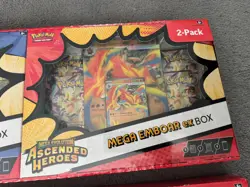 Pokemon TCG Mega Evolution Ascended Heroes Mega EX Boxes 2 Pack x2 COSTCO - Image 3