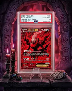 POKEMON DARKRAI Ex SAR Signed UV Italian Artist Fanmade 13 Of 33 - Image 1