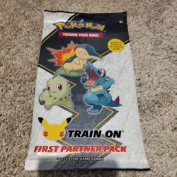 Pokemon TCG First Partner Pack JOHTO 25th Anniversary Train On 3 Oversize Cards - Image 1