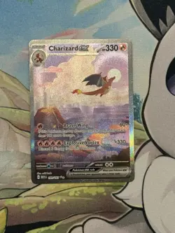 Pokemon TCG Charizard EX SAR 199/165 SV 151 Card in Near Mint Condition - Image 1